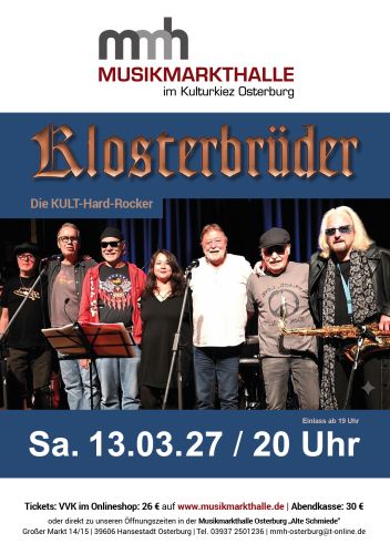 Tickets für KLOSTERBRÜDER am 13.03.2027 - Karten kaufen